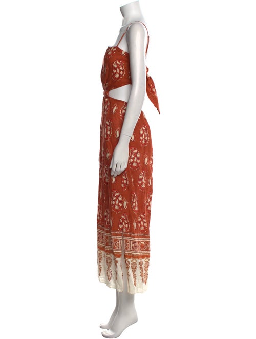 Johanna Ortiz Linen Midi Length Dress