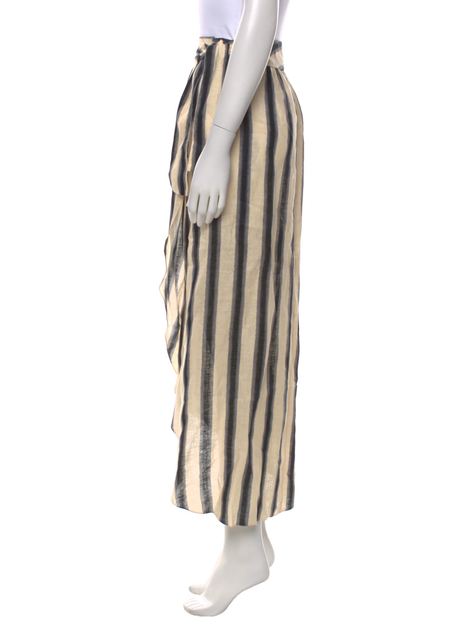 Johanna Ortiz Linen Midi Length Skirt