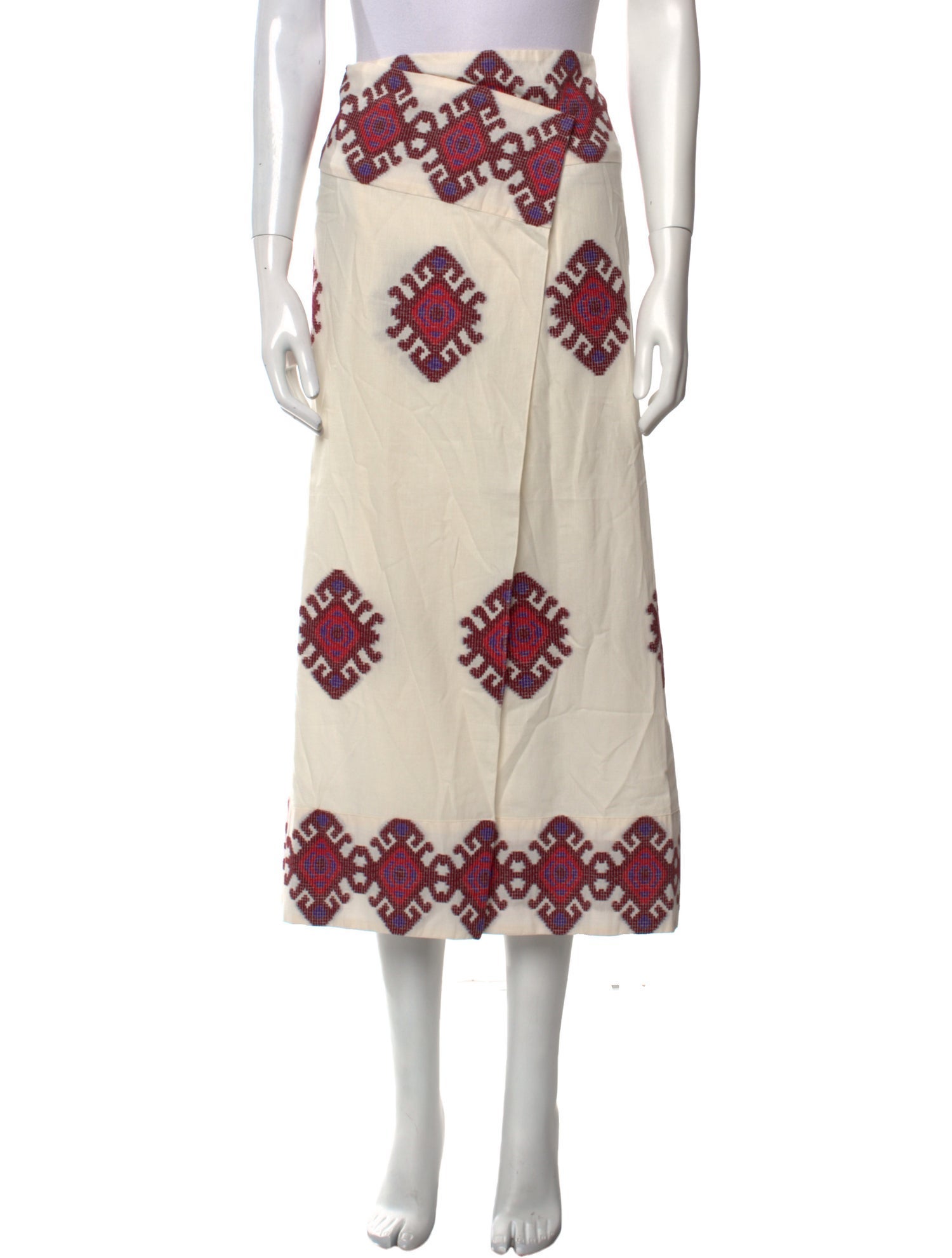 Johanna Ortiz Printed Midi Length Skirt