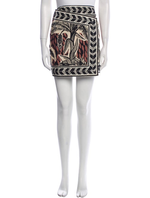 Johanna Ortiz Printed Mini Skirt