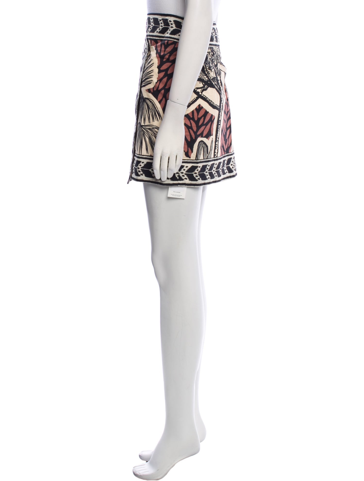 Johanna Ortiz Printed Mini Skirt