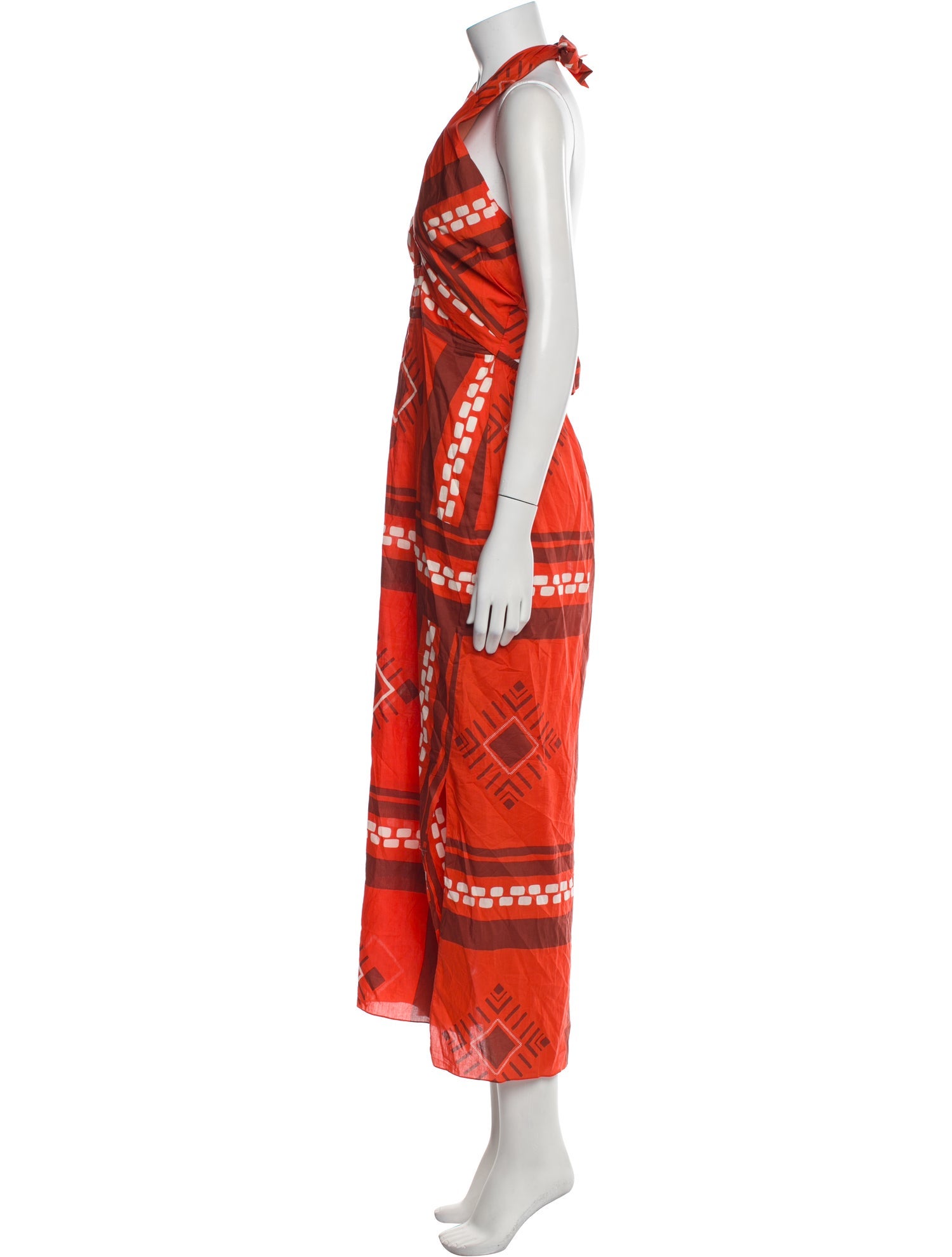Johanna Ortiz Printed Long Dress