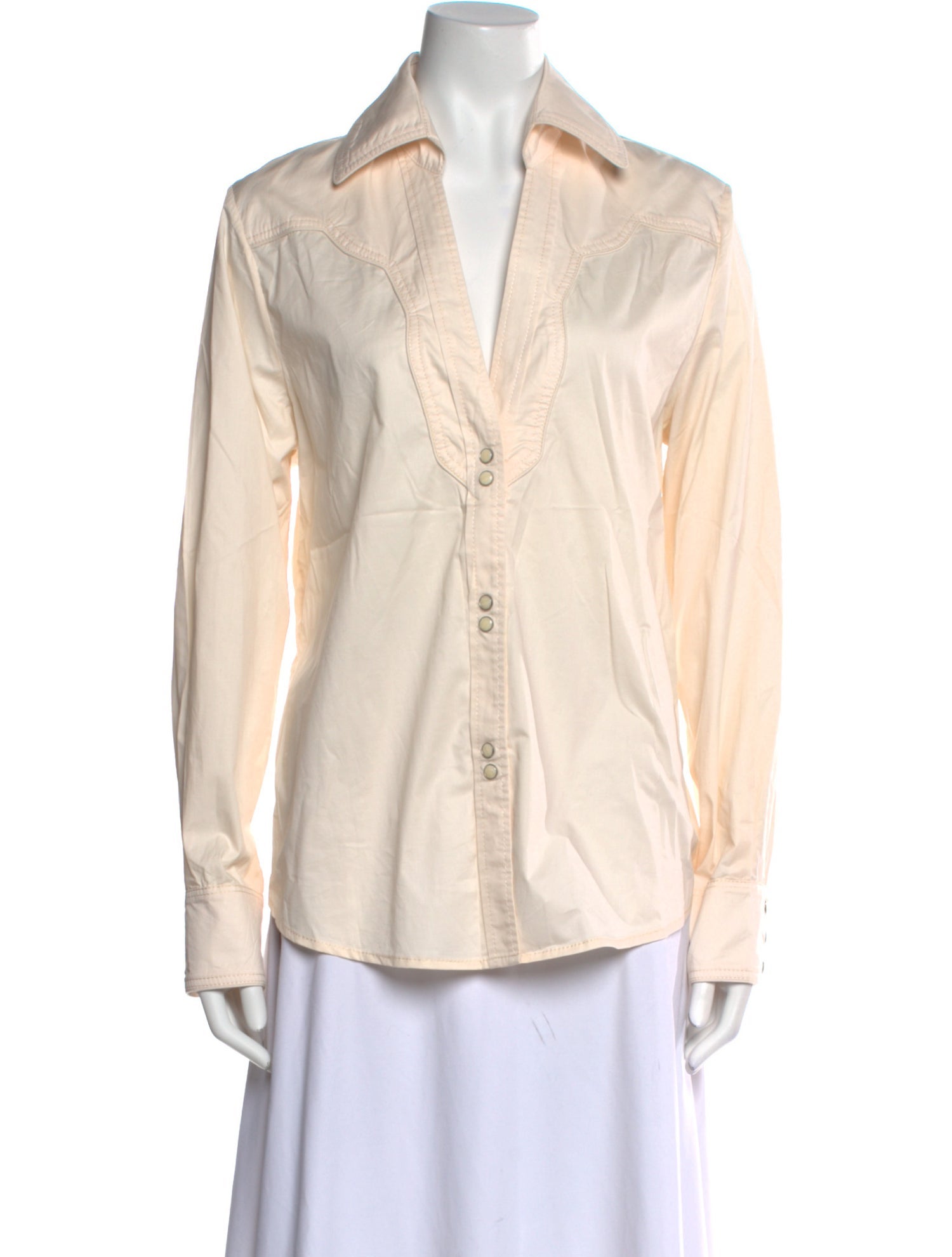 Johanna Ortiz Long Sleeve Button-Up Top