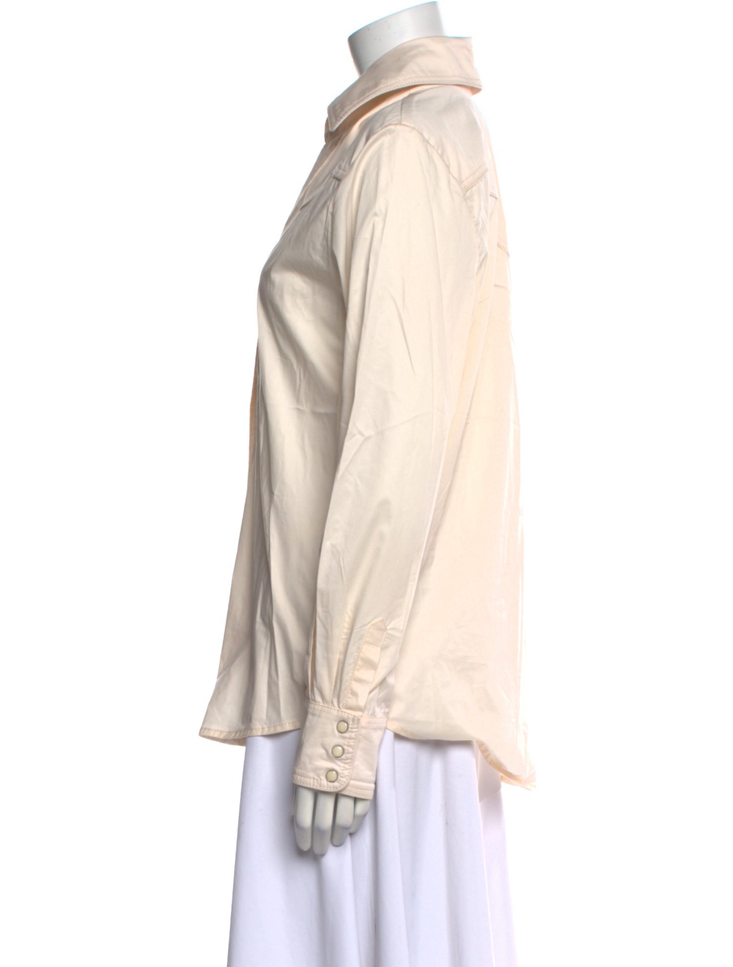 Johanna Ortiz Long Sleeve Button-Up Top