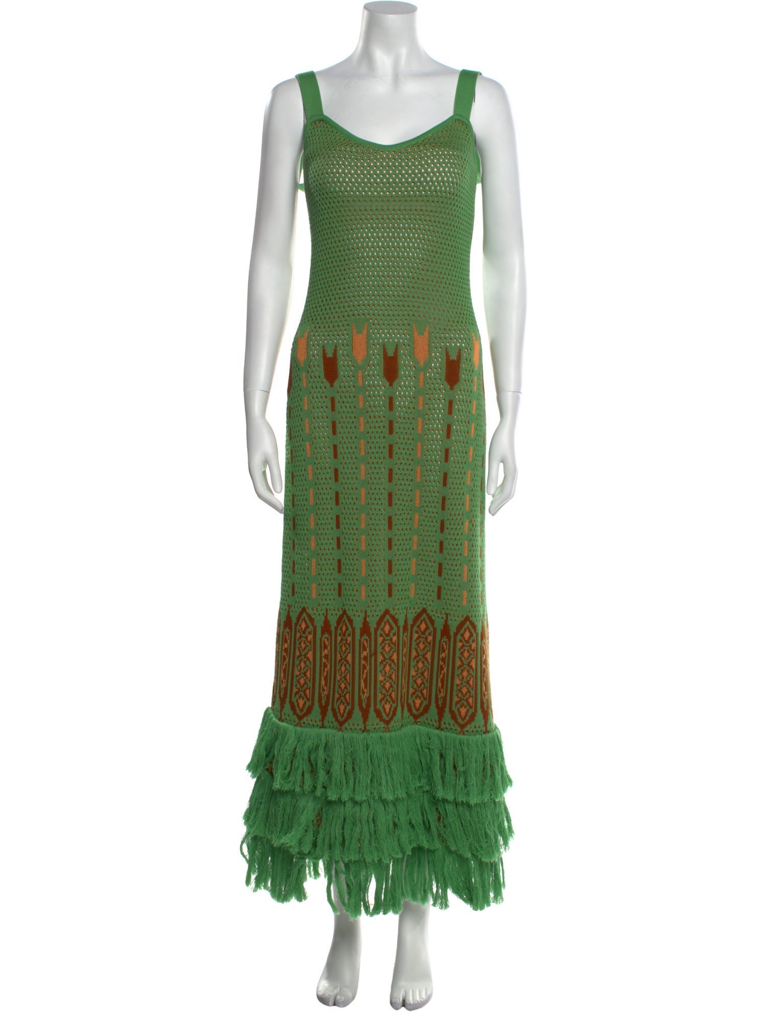 Johanna Ortiz Printed Long Dress