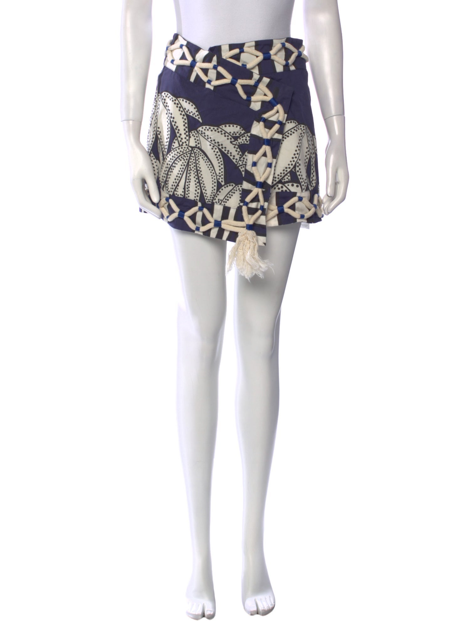 Johanna Ortiz Printed Mini Skirt