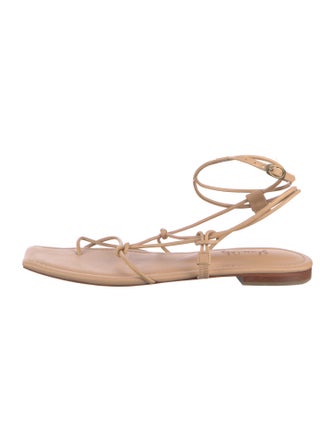 Johanna Ortiz Leather Gladiator Sandals