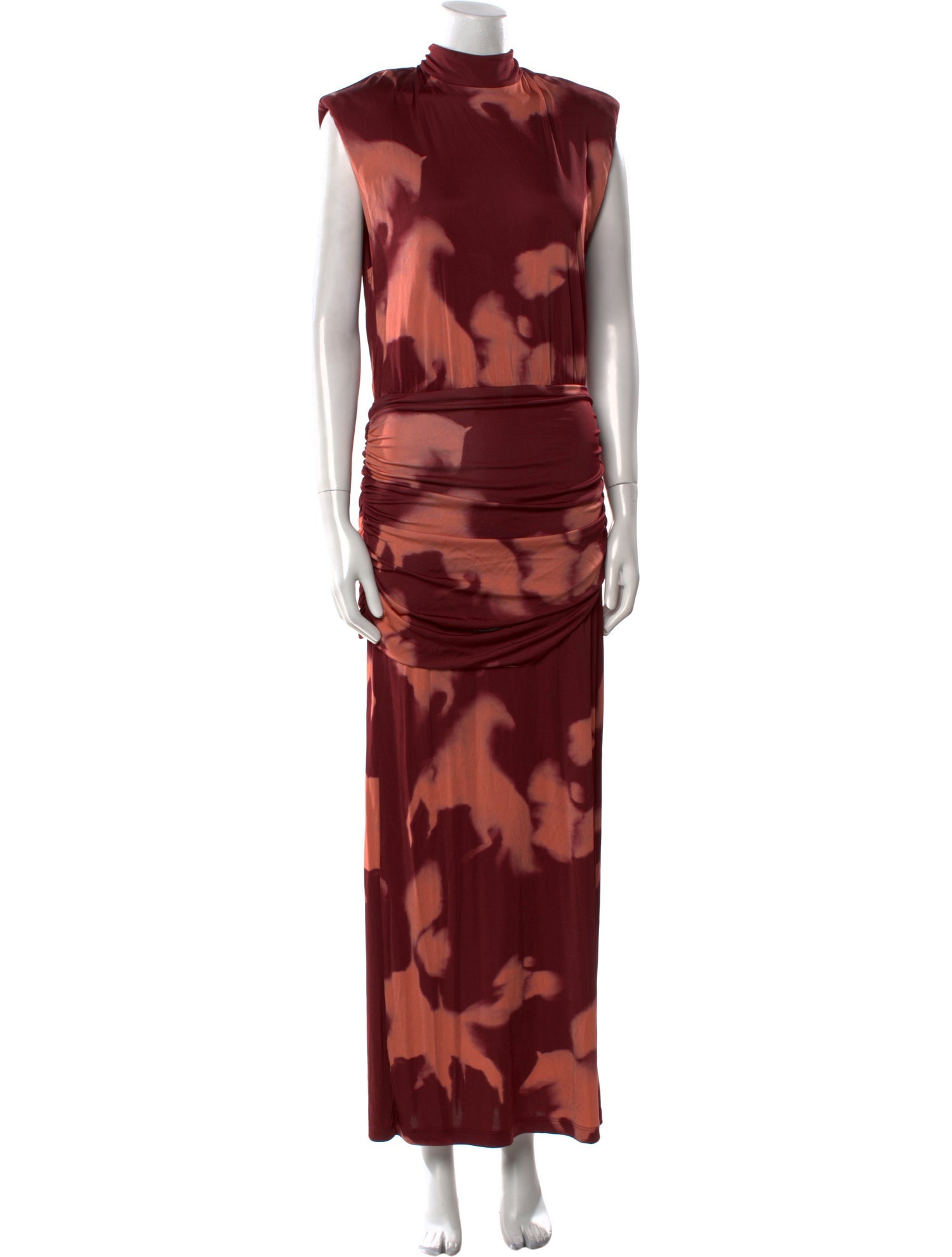 Johanna Ortiz Tie-Dye Print Long Dress