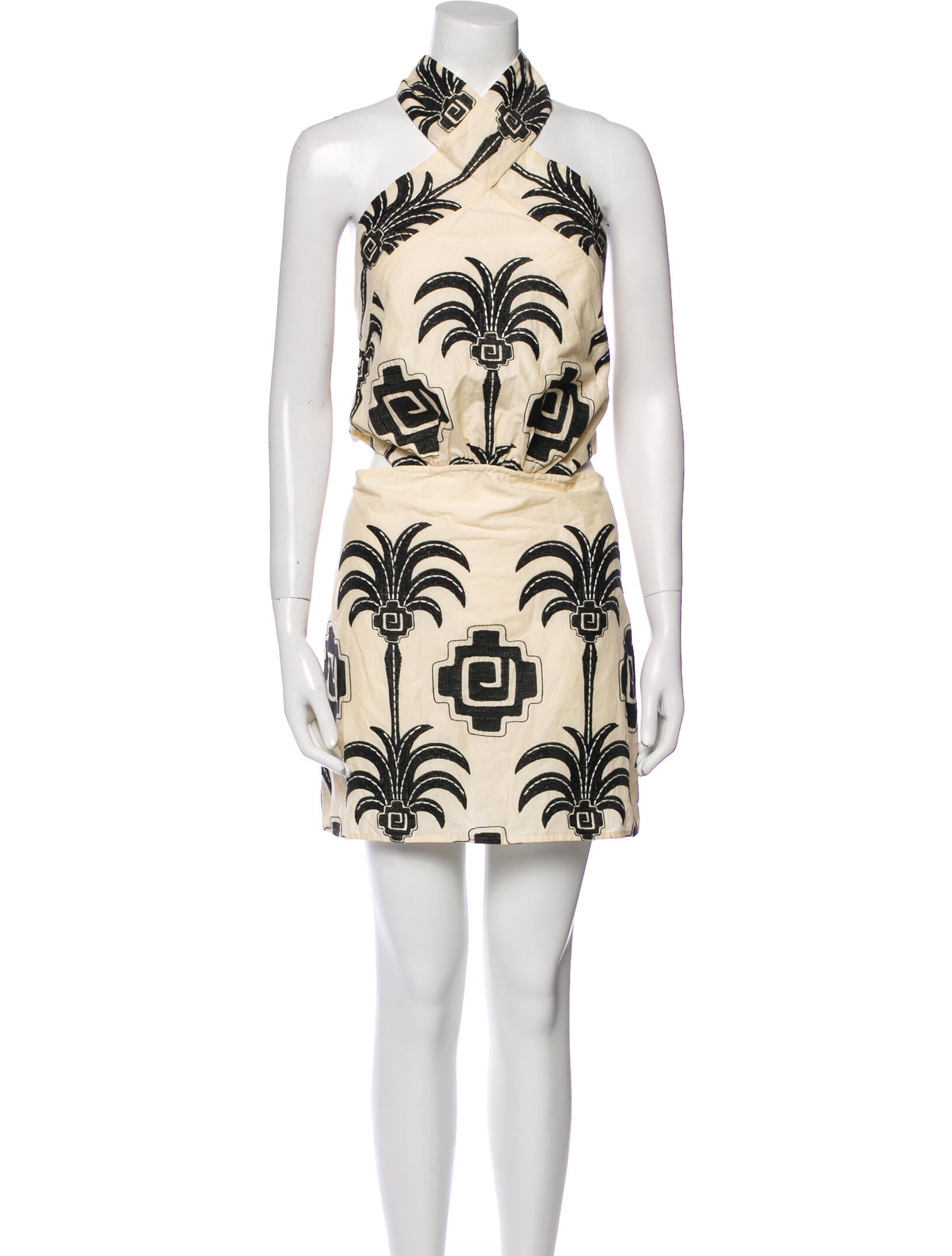 Johanna Ortiz Printed Mini Dress