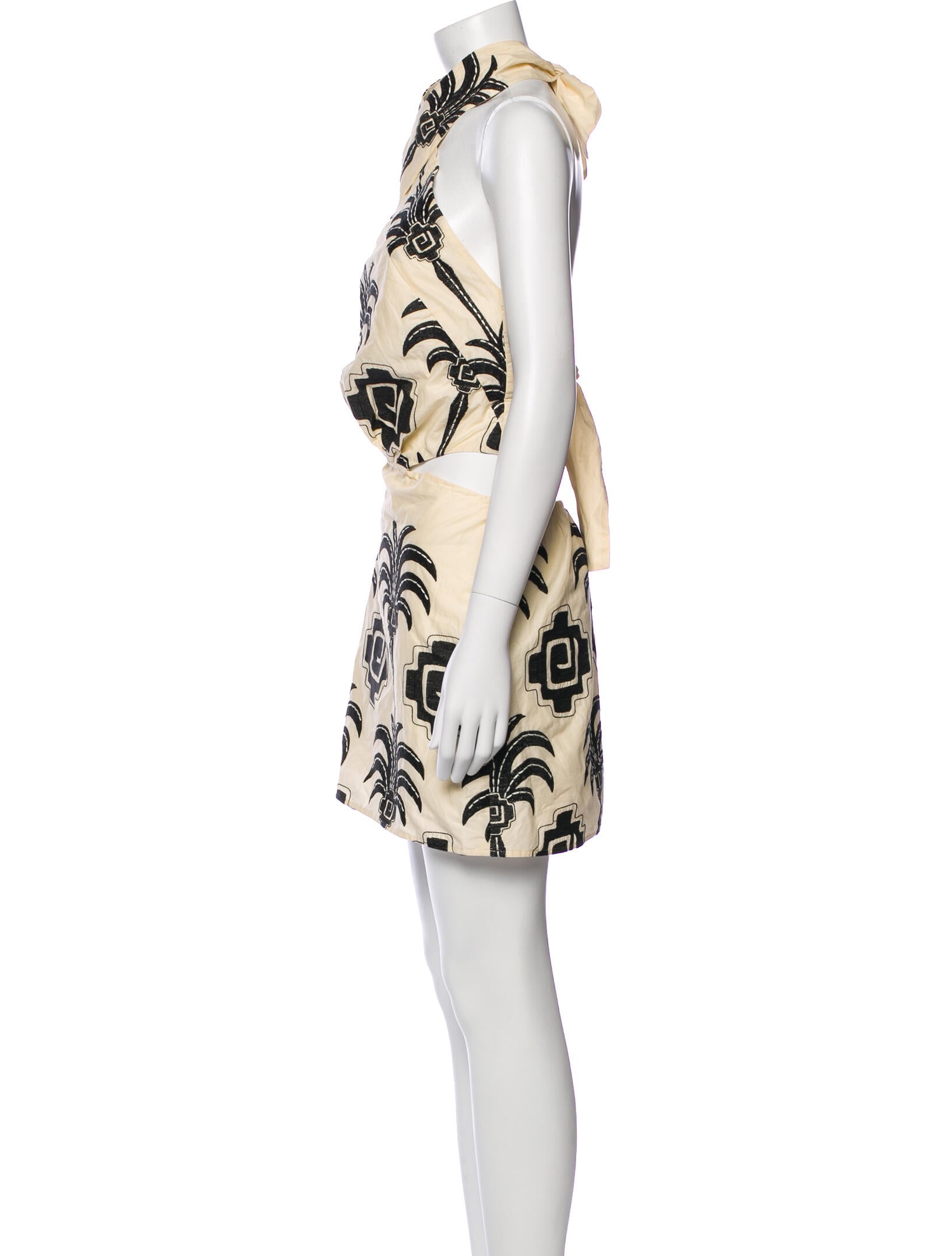 Johanna Ortiz Printed Mini Dress