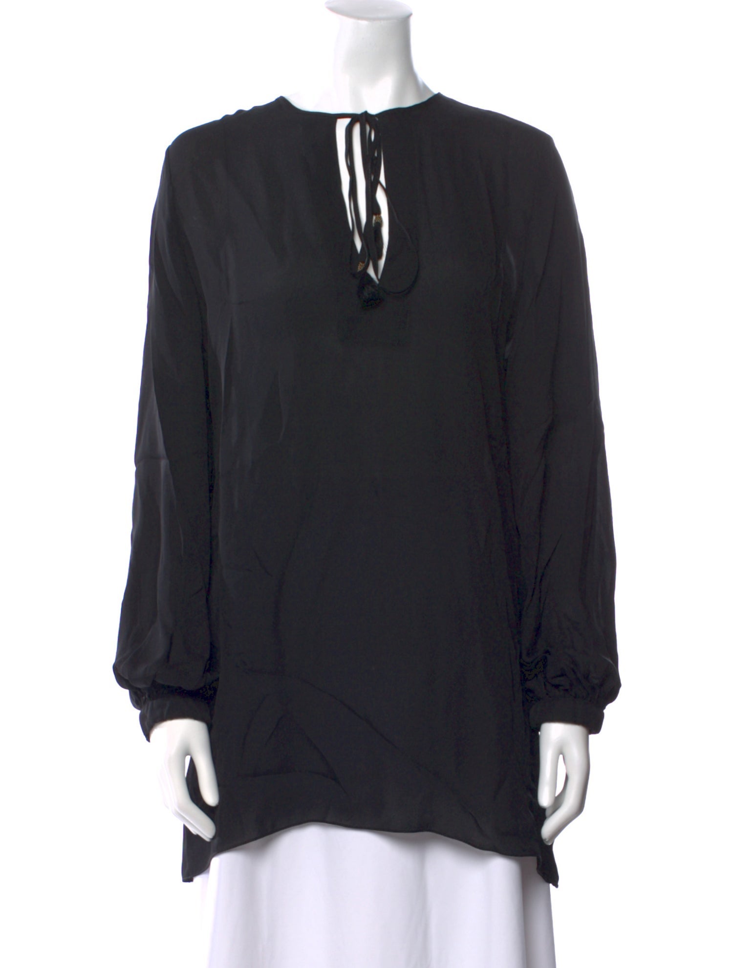 Johanna Ortiz Silk Tie Neck Tunic