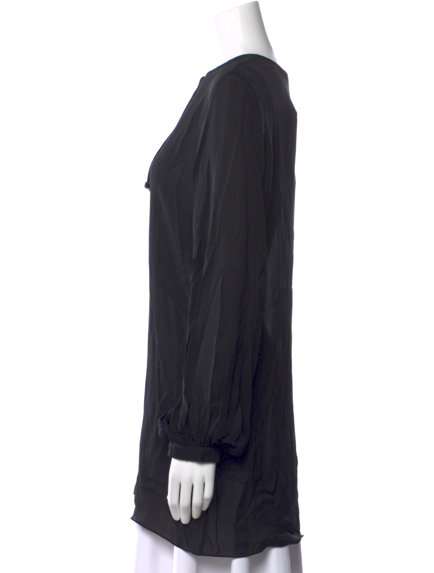 Johanna Ortiz Silk Tie Neck Tunic