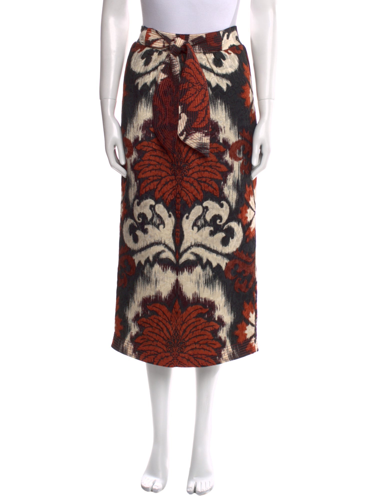 Johanna Ortiz Silk Midi Length Skirt