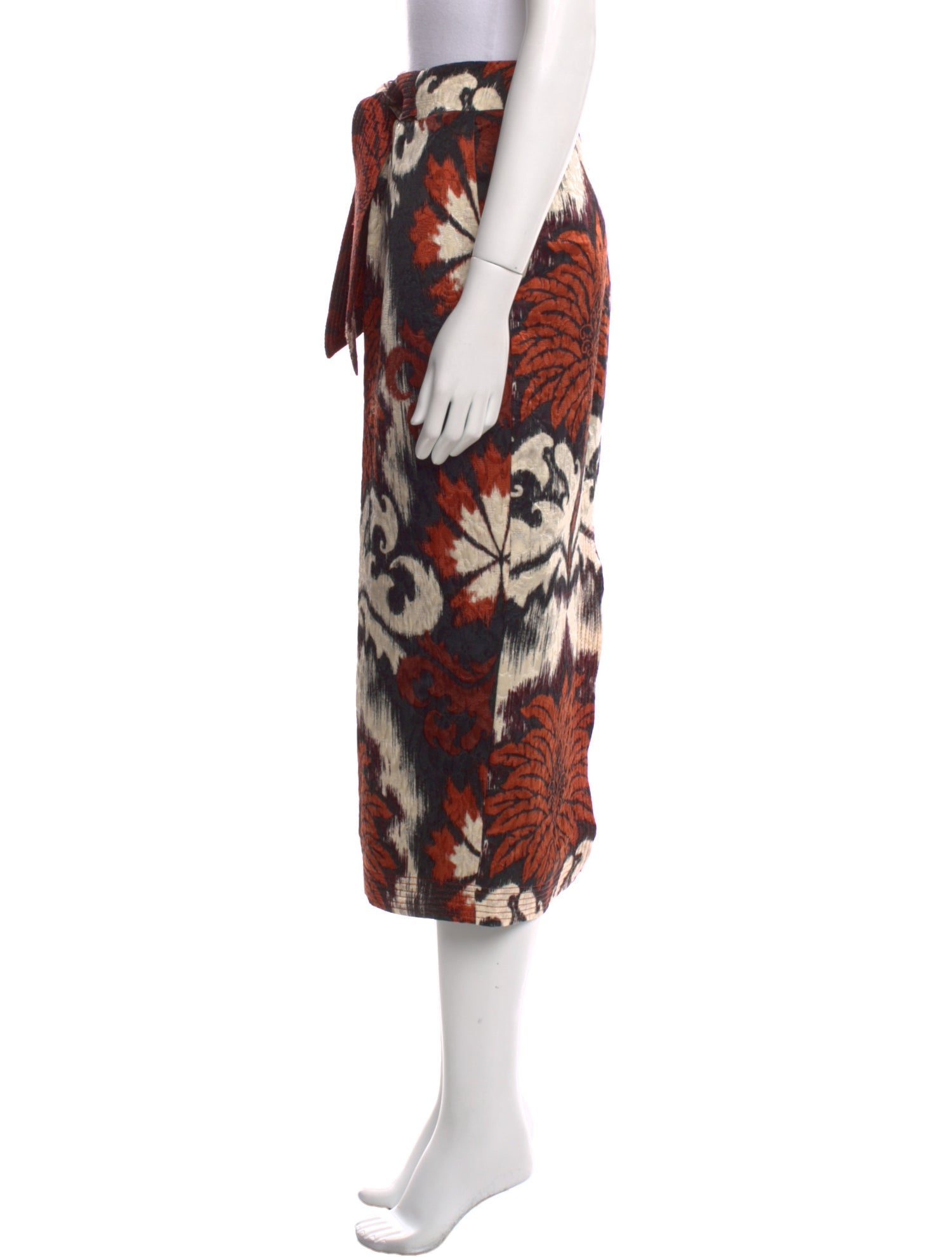 Johanna Ortiz Silk Midi Length Skirt