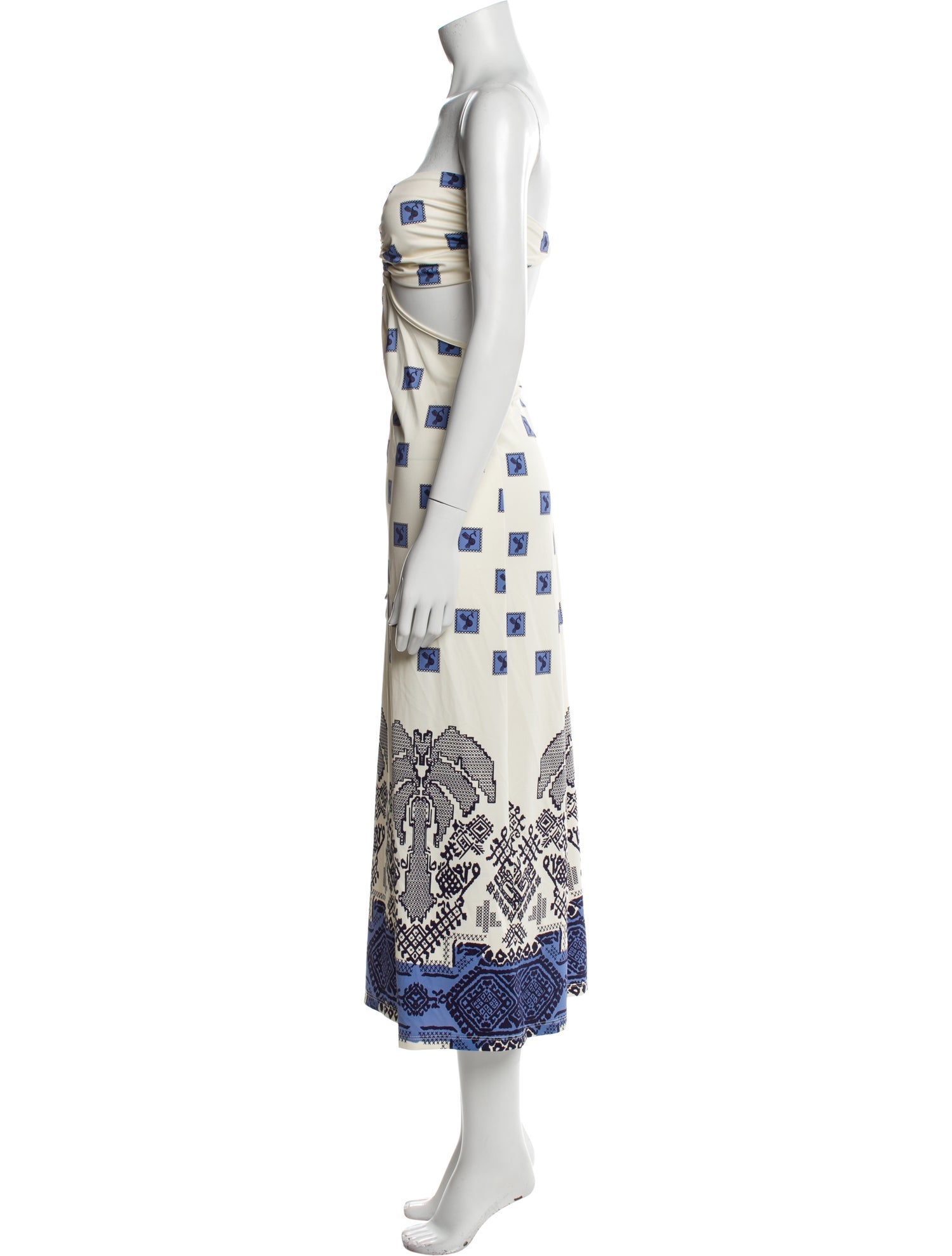 Johanna Ortiz Printed Midi Length Dress