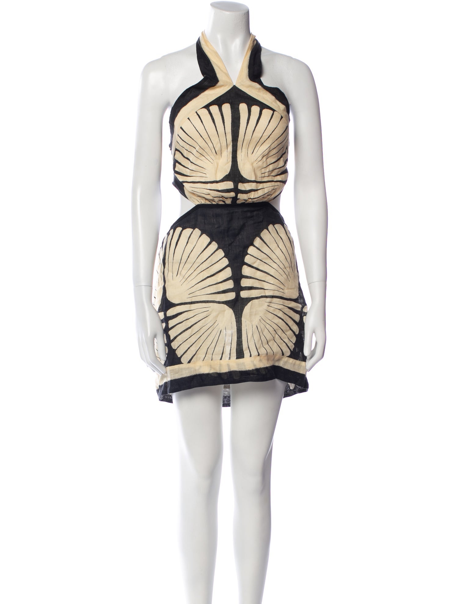 Johanna Ortiz Linen Mini Dress