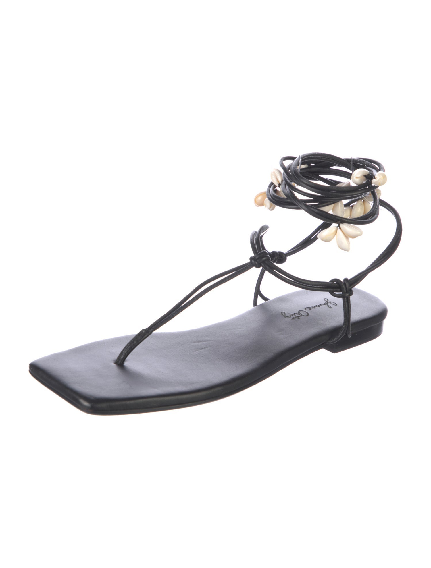 Johanna Ortiz Vintage Leather Gladiator Sandals