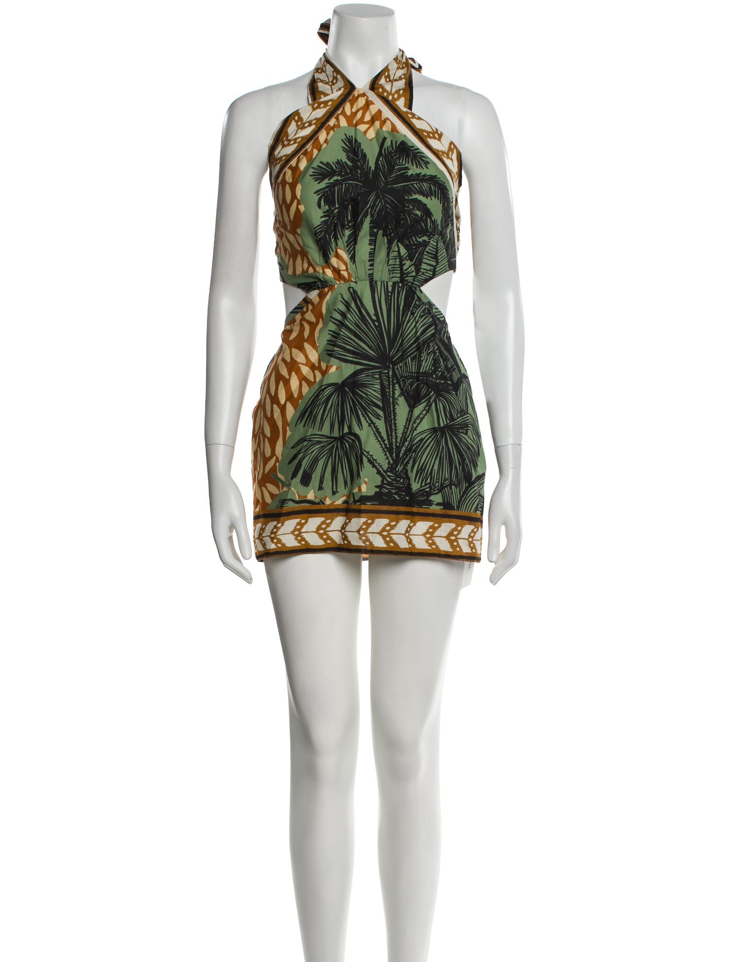 Johanna Ortiz Printed Mini Dress