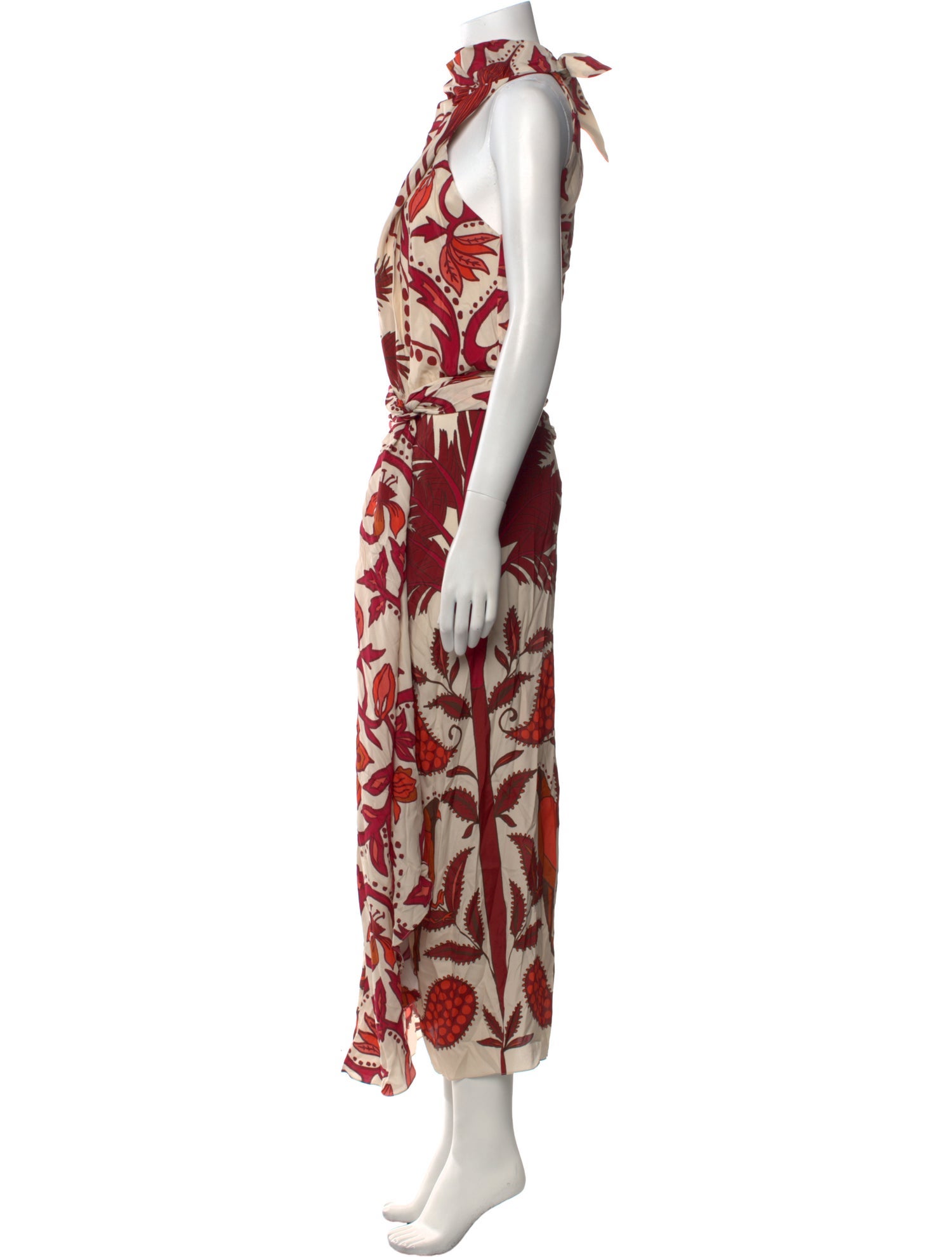 Johanna Ortiz Printed Long Dress