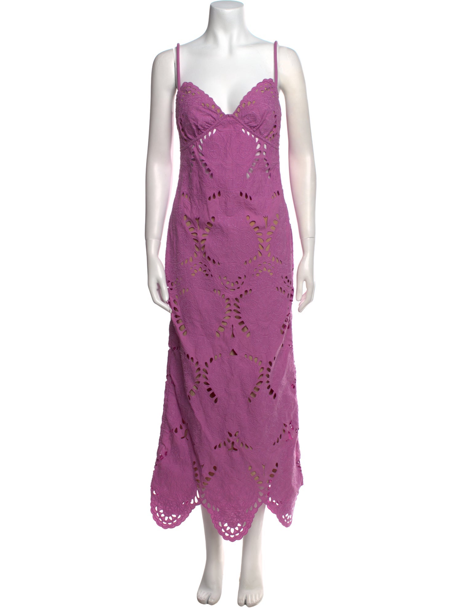 Johanna Ortiz V-Neck Long Dress