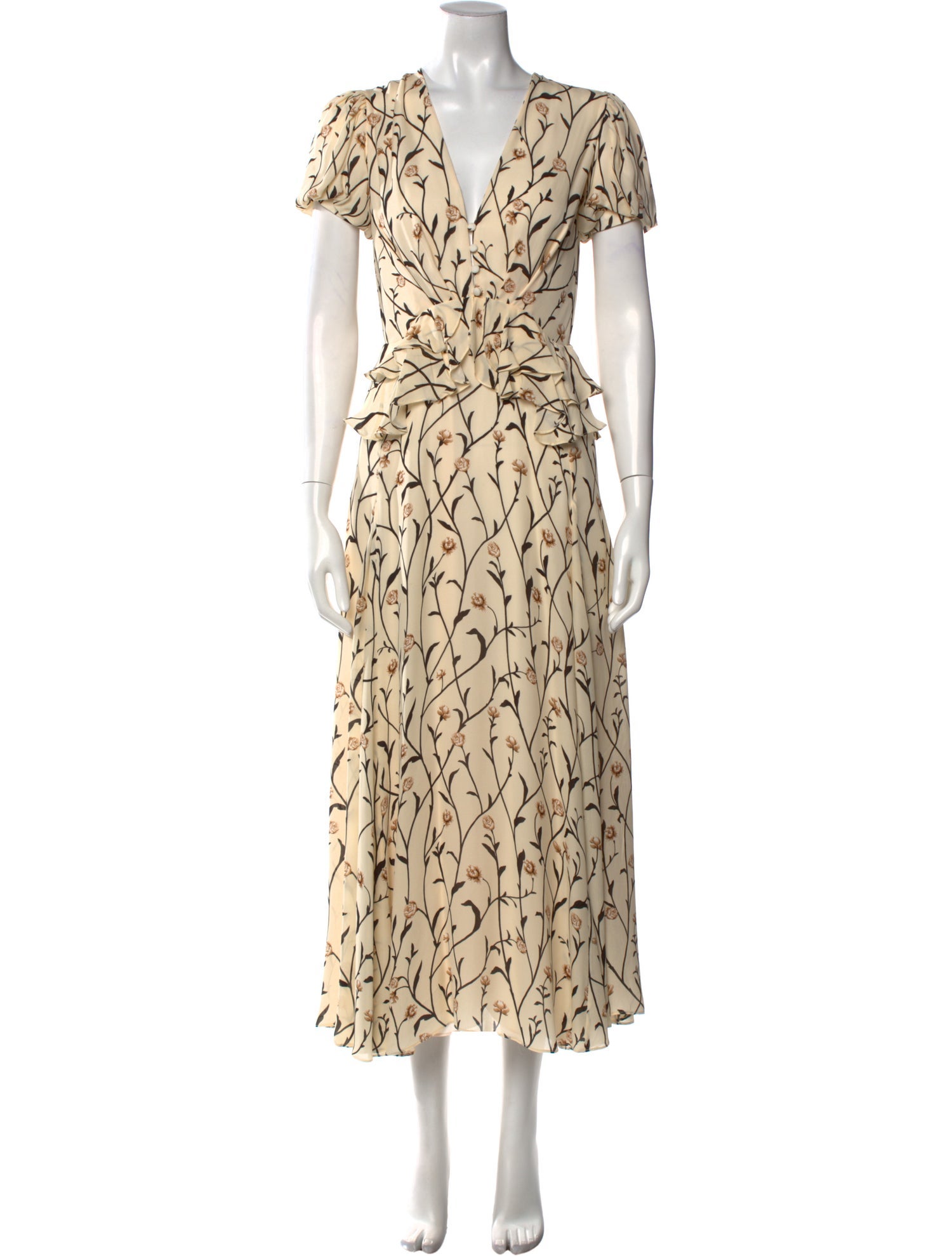 Johanna Ortiz Printed Long Dress