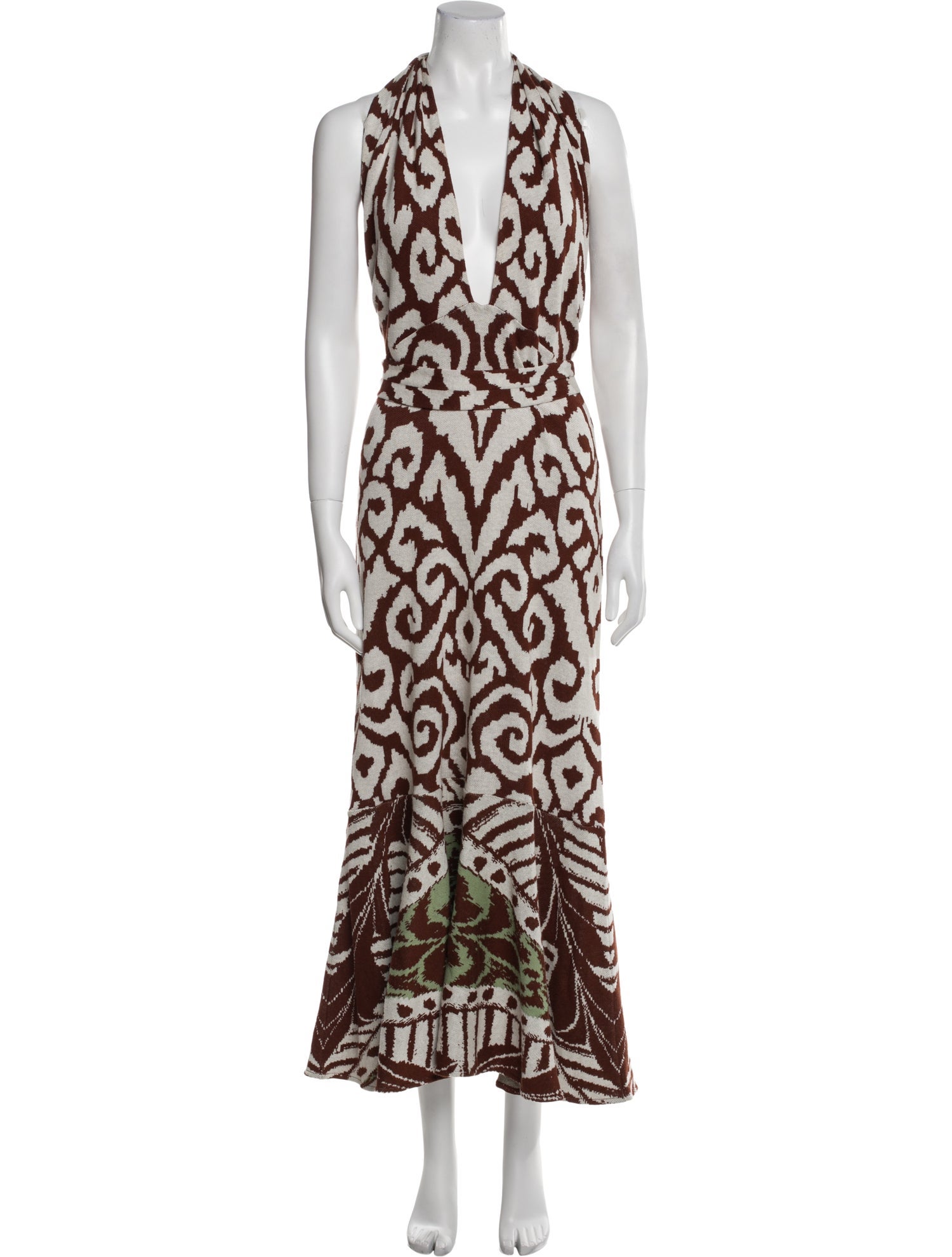 Johanna Ortiz Printed Long Dress