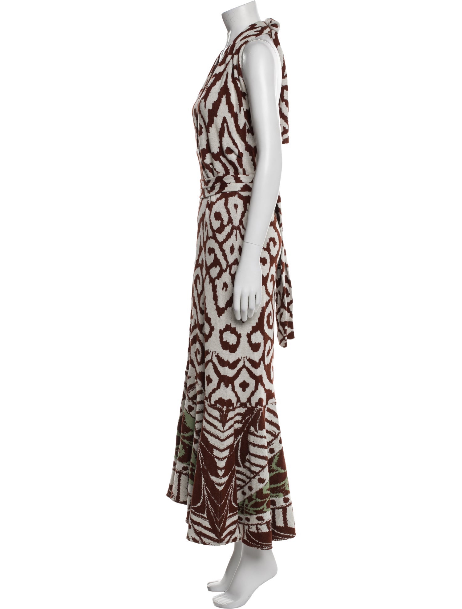 Johanna Ortiz Printed Long Dress