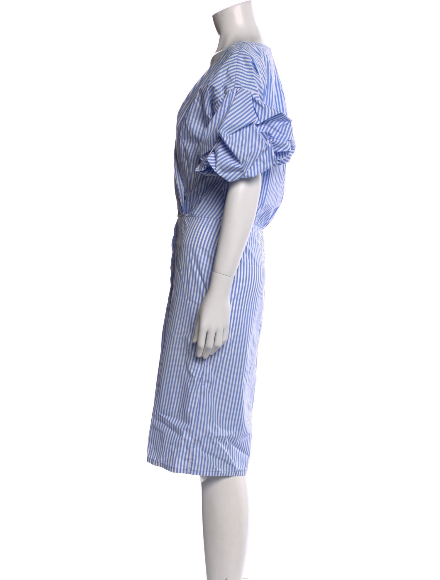 Johanna Ortiz Striped Midi Length Dress