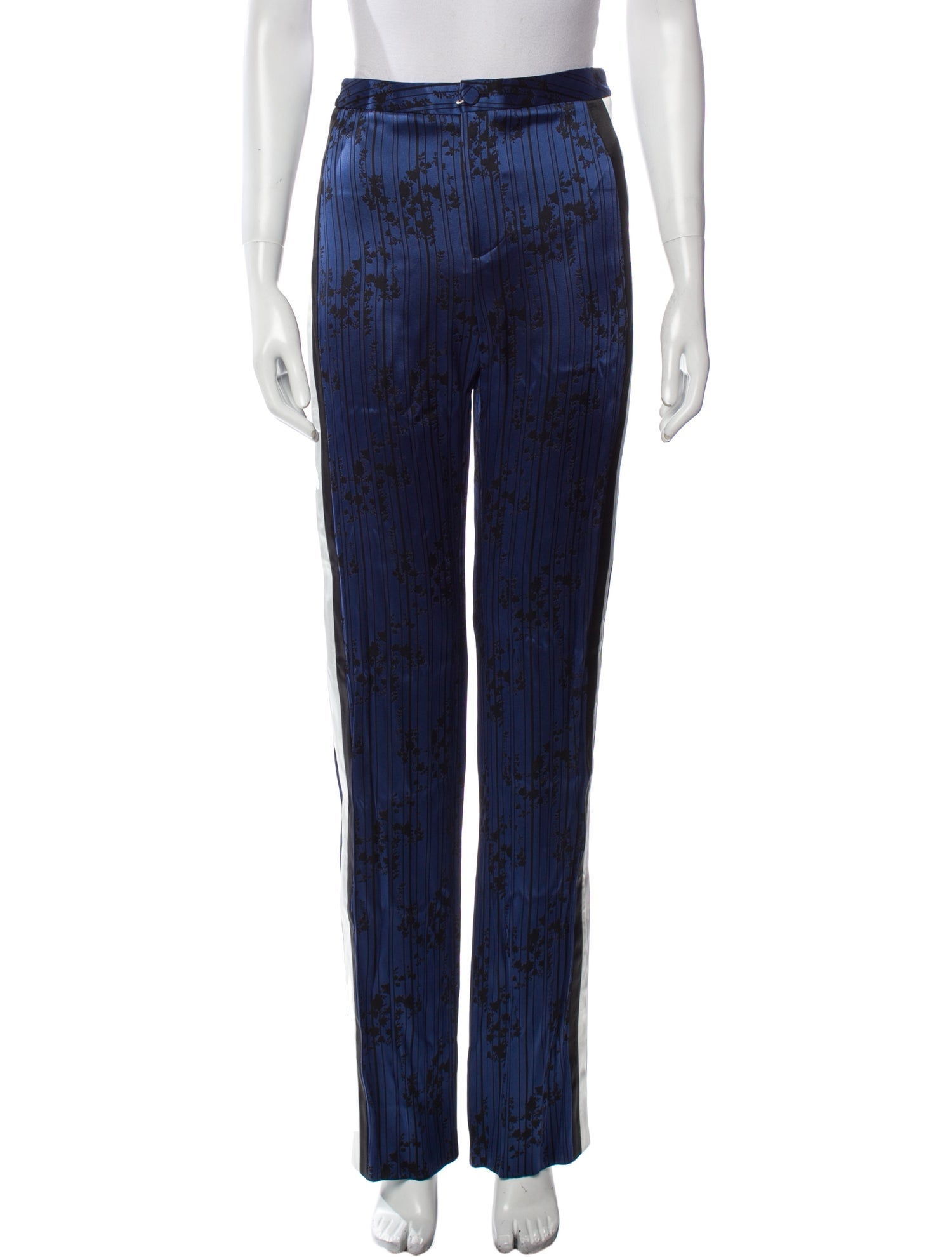 Johanna Ortiz Striped Straight Leg Pants
