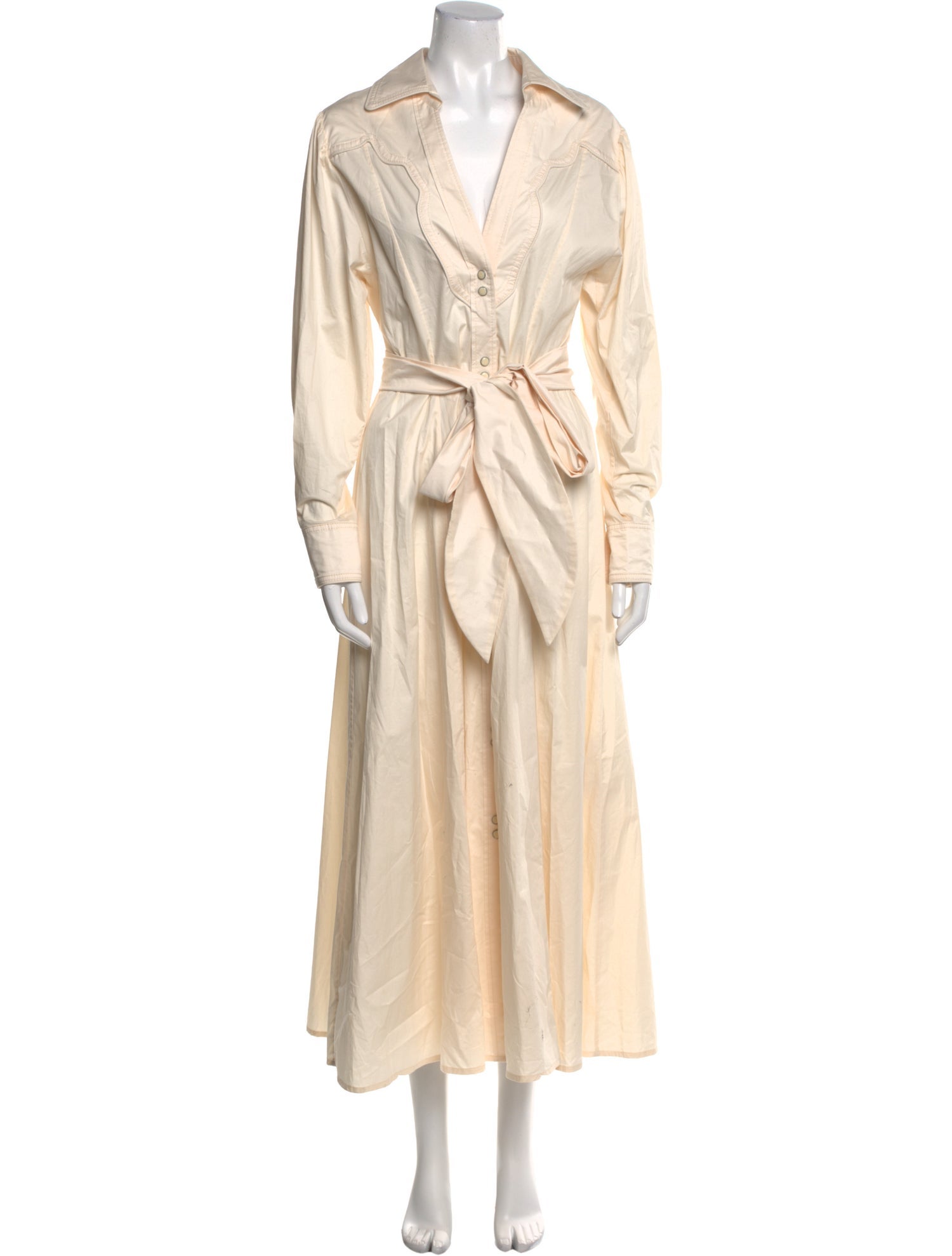 Johanna Ortiz V-Neck Long Dress