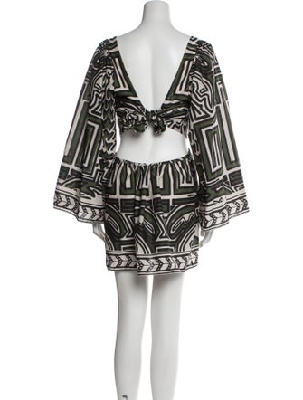 Johanna Ortiz Printed Mini Dress