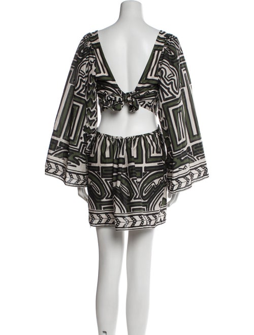 Johanna Ortiz Printed Mini Dress