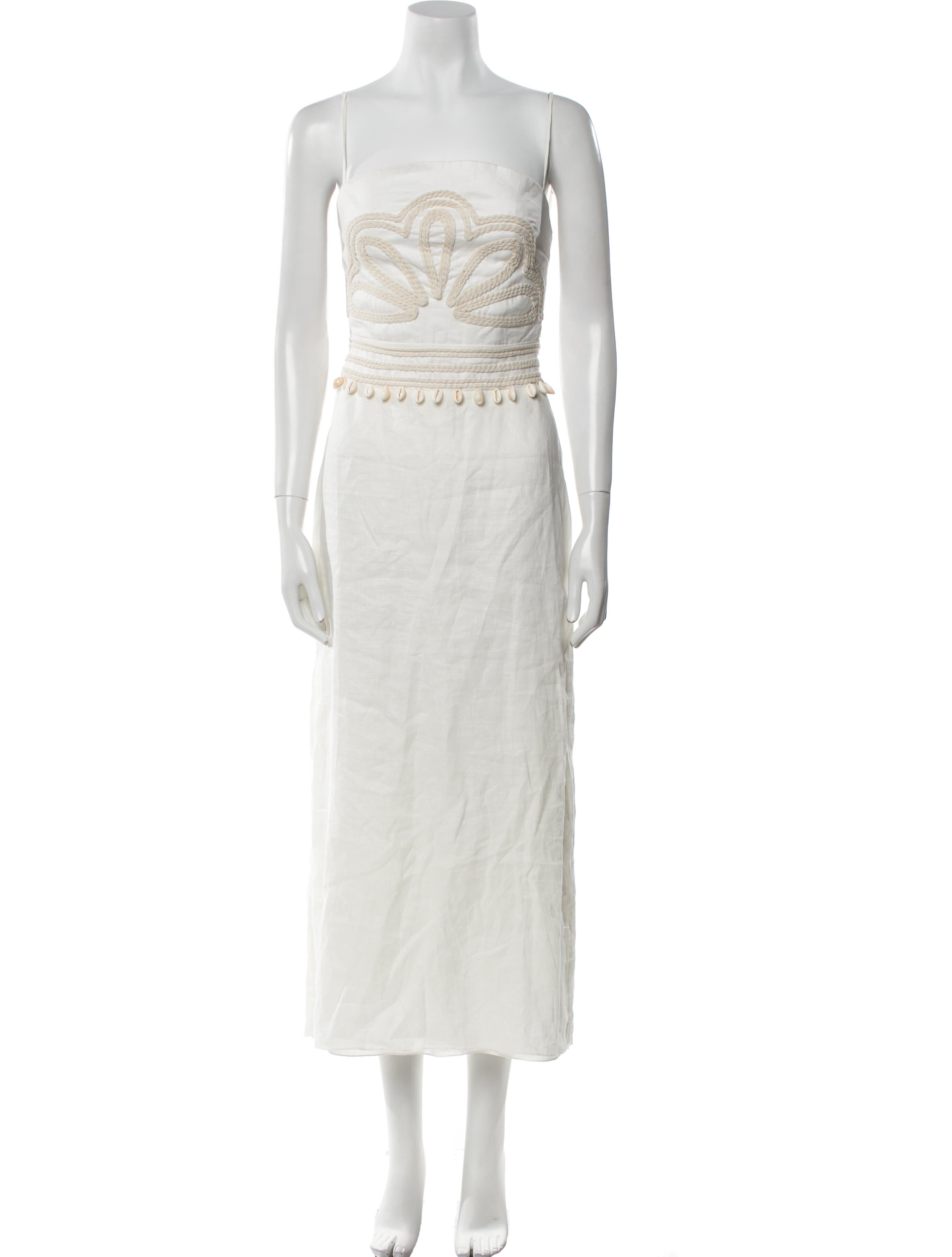 Johanna Ortiz Linen Long Dress