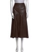 Johanna Ortiz Leather Midi Length Skirt