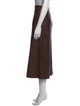 Johanna Ortiz Leather Midi Length Skirt