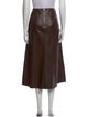 Johanna Ortiz Leather Midi Length Skirt