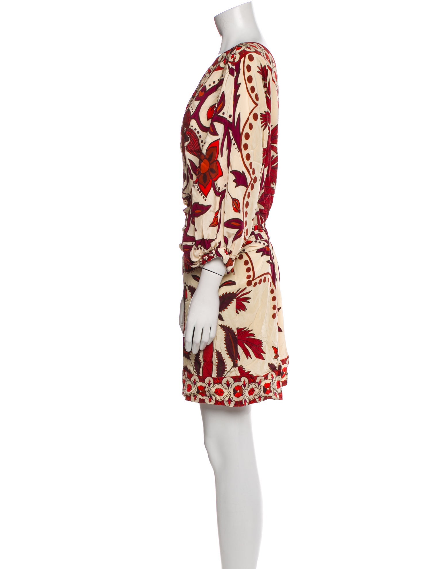 Johanna Ortiz Silk Mini Dress