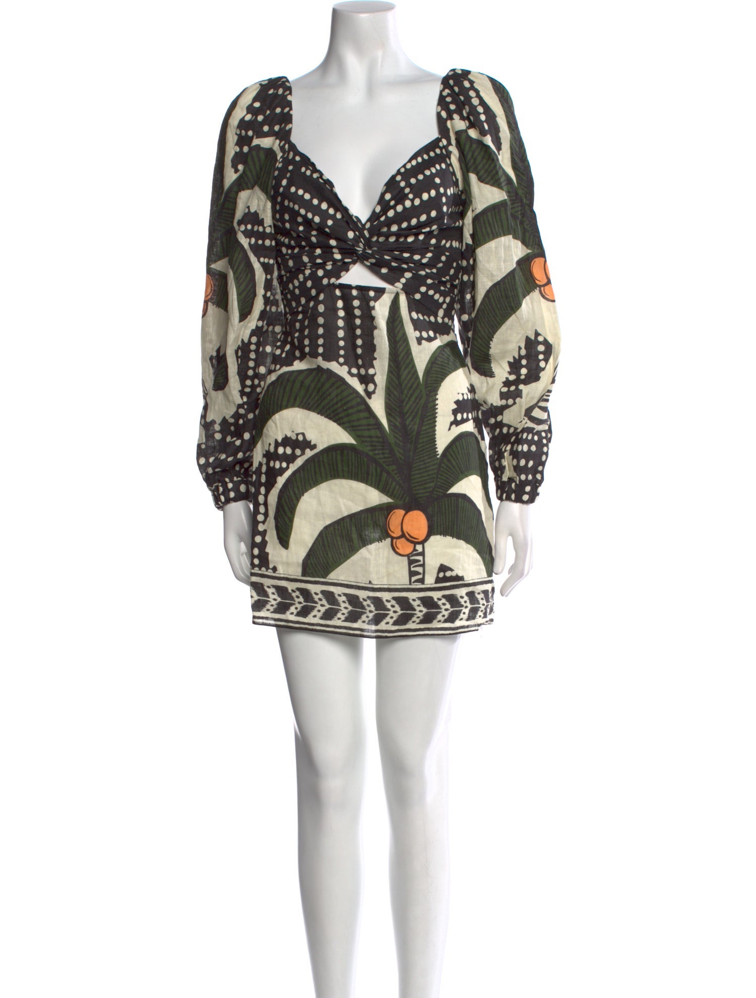 Johanna Ortiz Linen Mini Dress