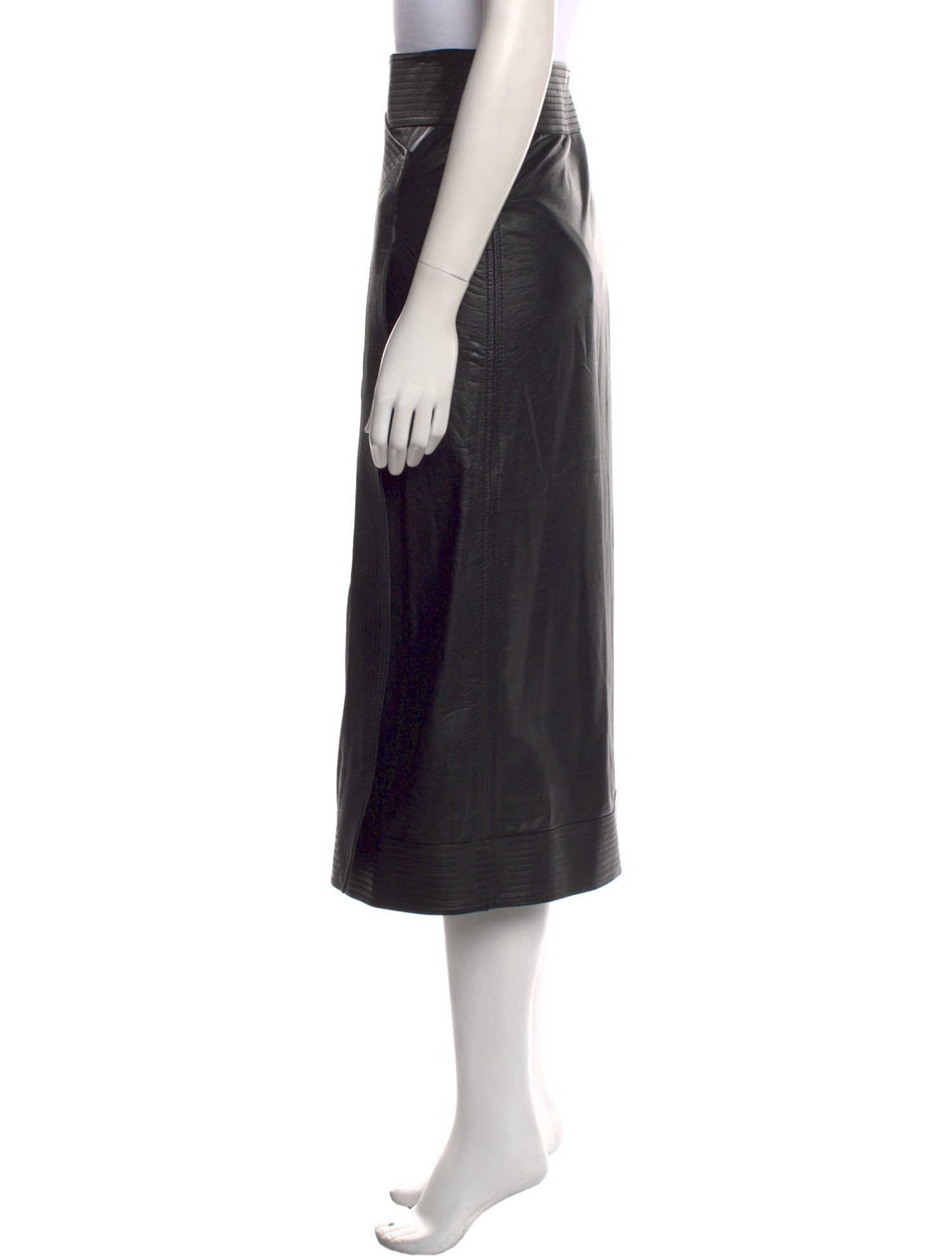 Johanna Ortiz Leather Midi Length Skirt w/ Tags