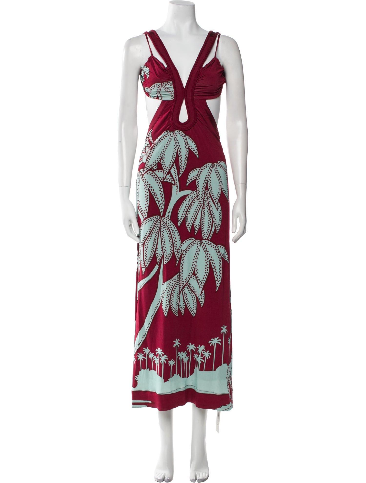 Johanna Ortiz Printed Long Dress
