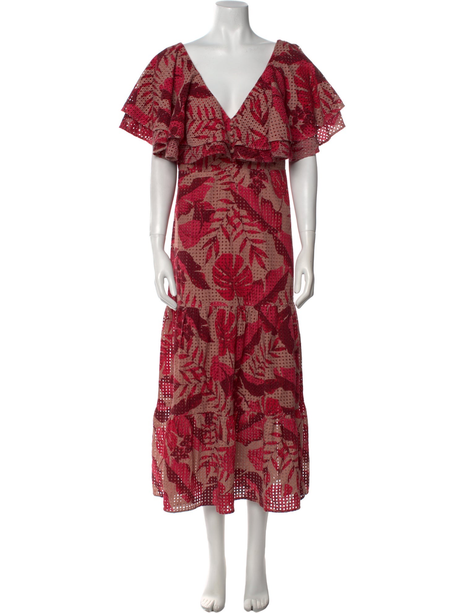 Johanna Ortiz Printed Long Dress