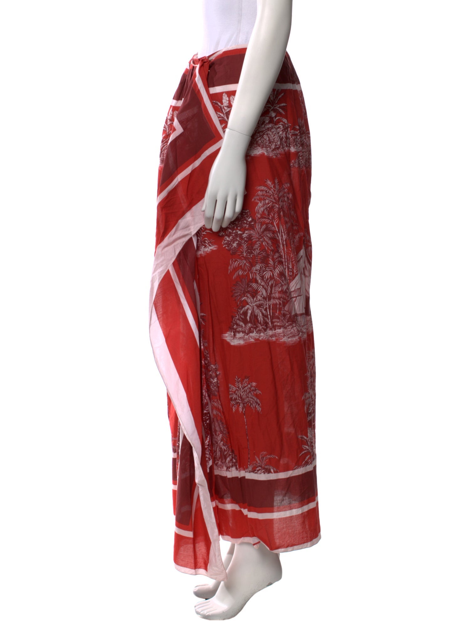 Johanna Ortiz Printed Midi Length Skirt