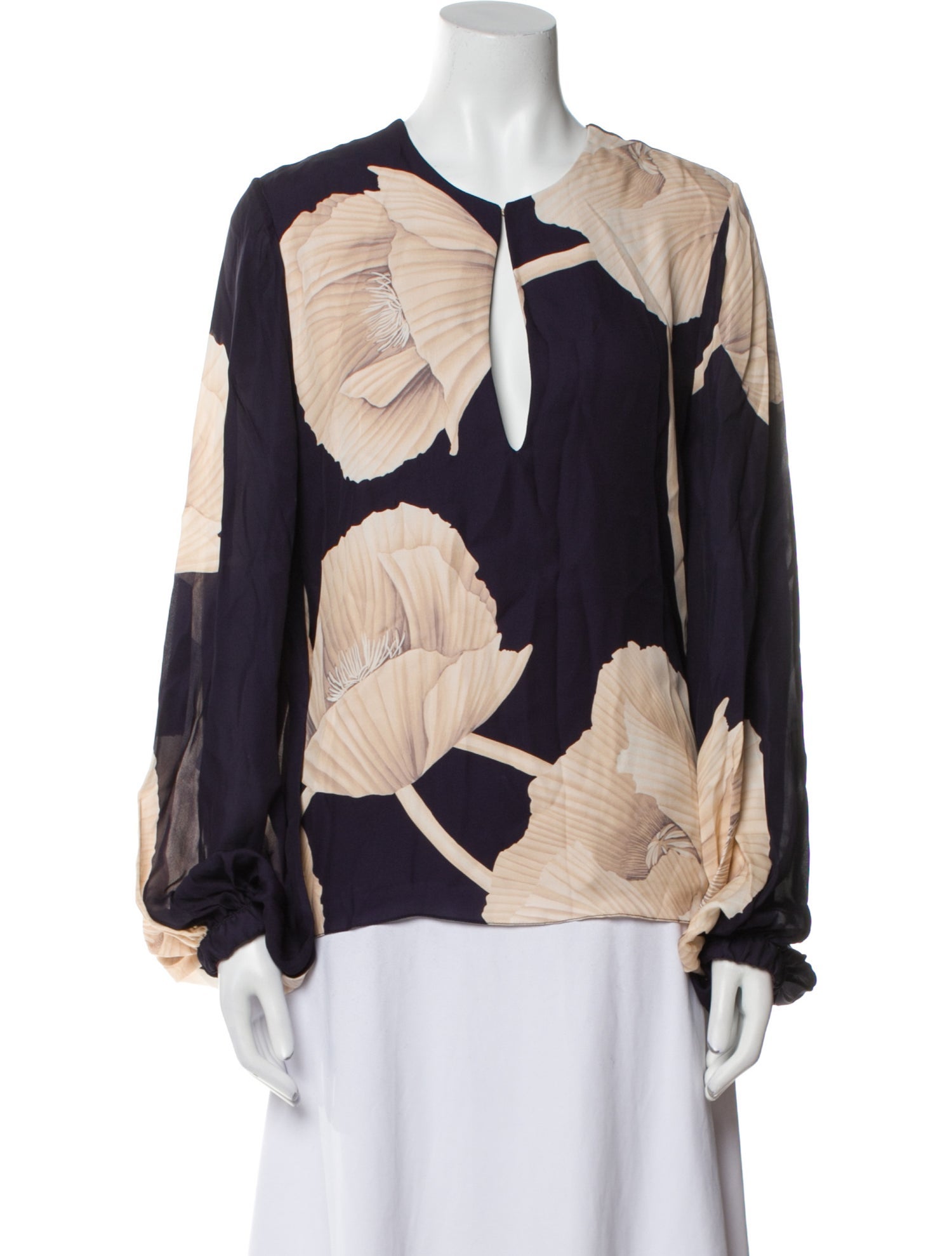 Johanna Ortiz Silk Floral Print Blouse