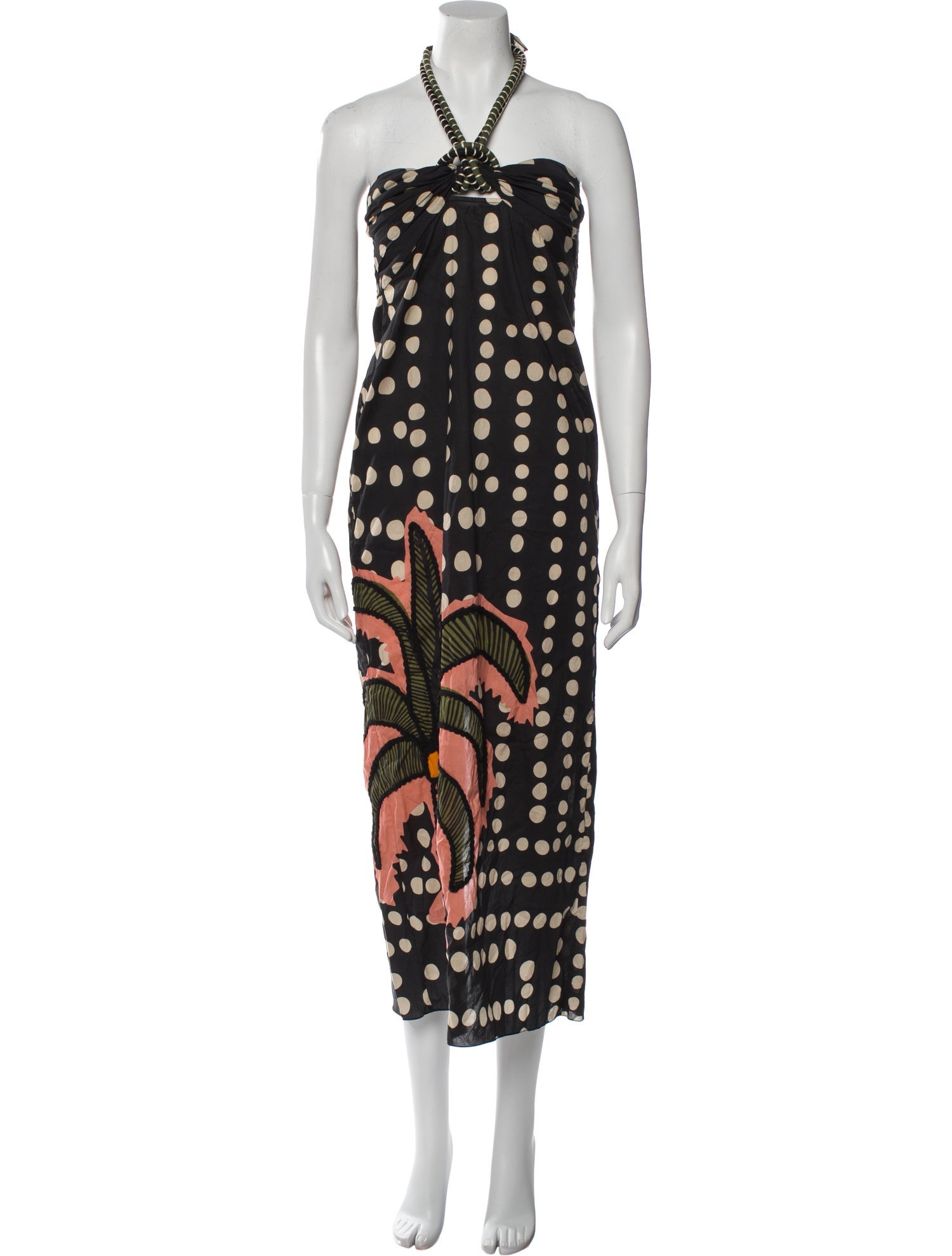 Johanna Ortiz Printed Midi Length Dress