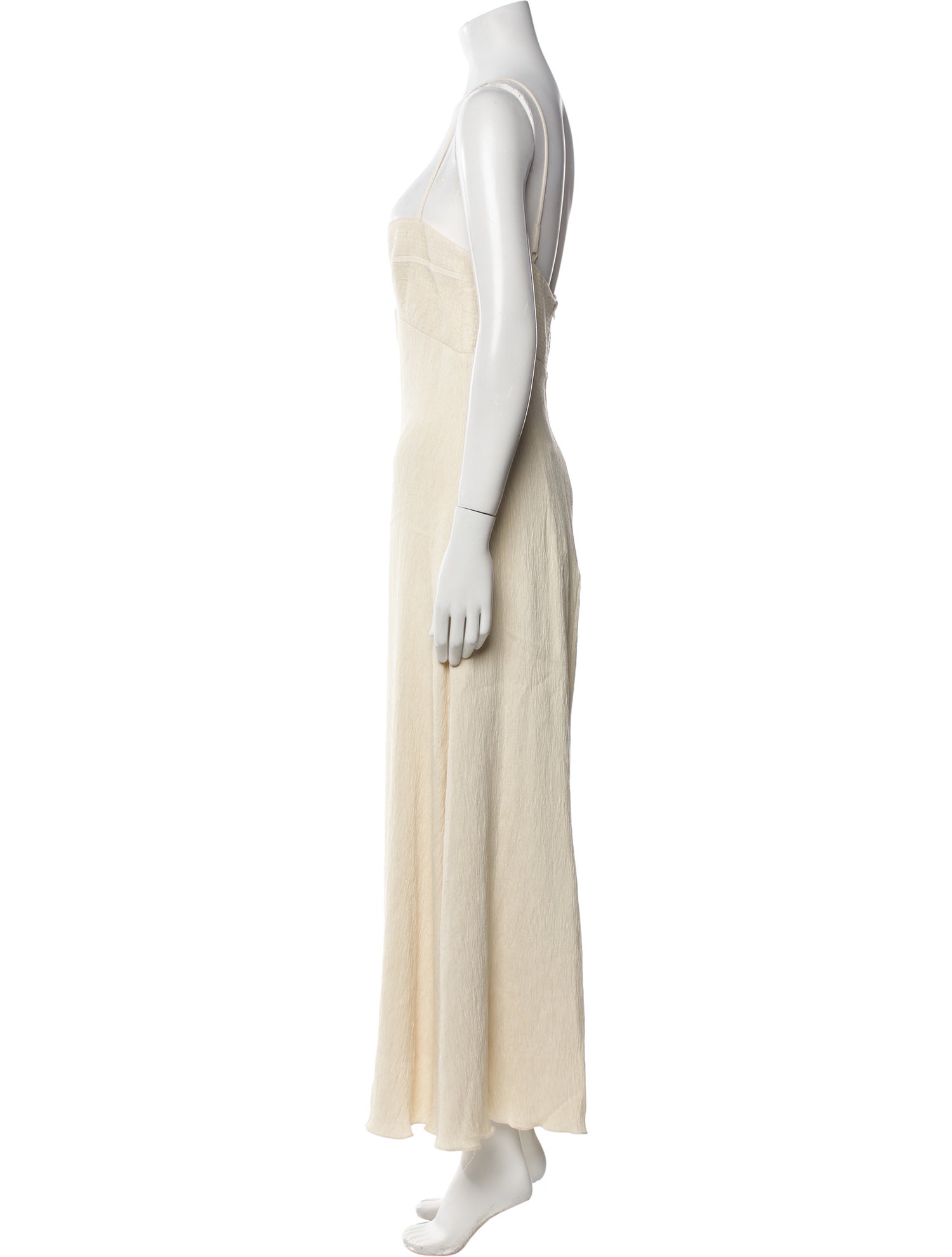 Johanna Ortiz Square Neckline Long Dress