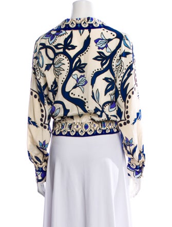 Johanna Ortiz Silk Floral Print Blouse