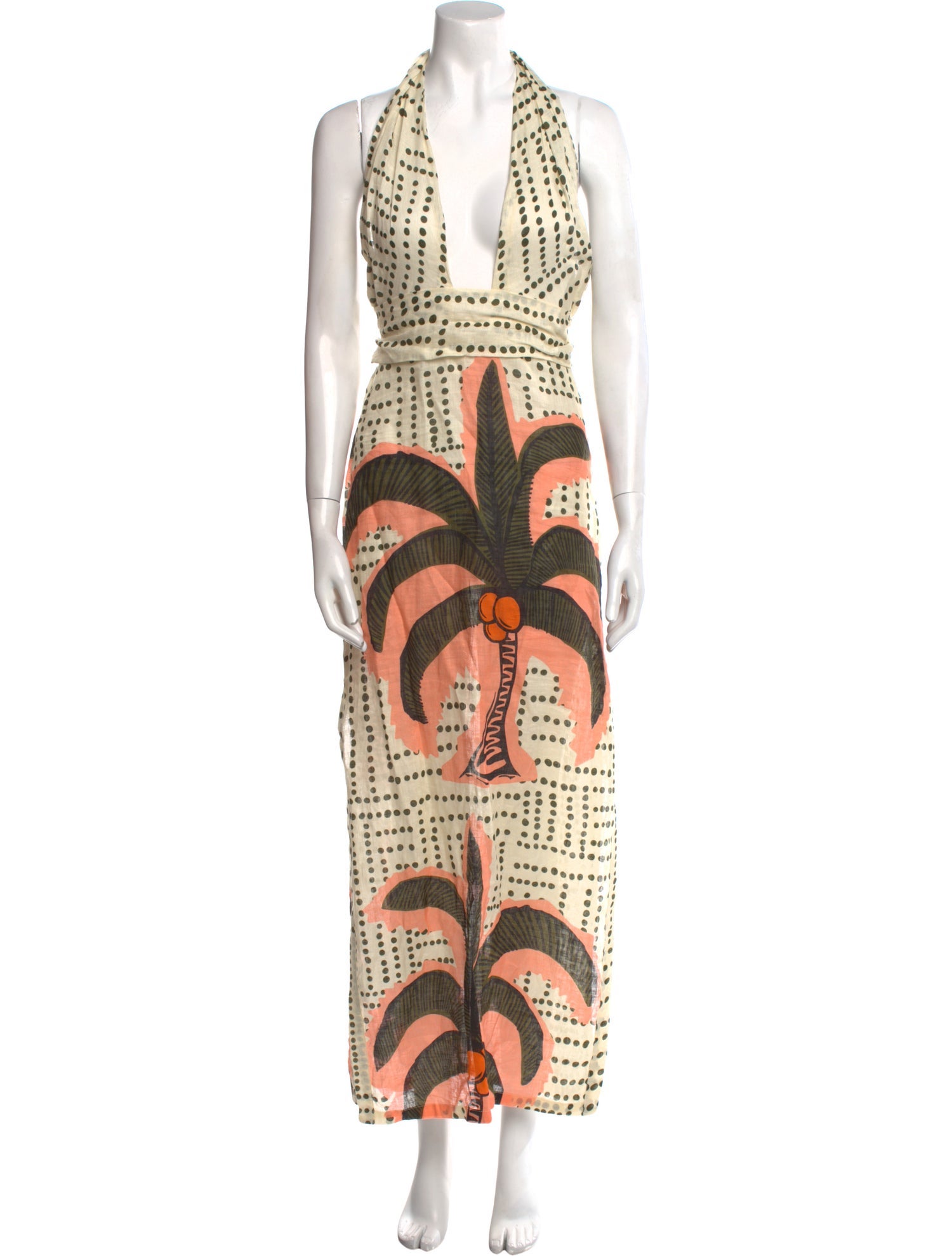 Johanna Ortiz Linen Long Dress