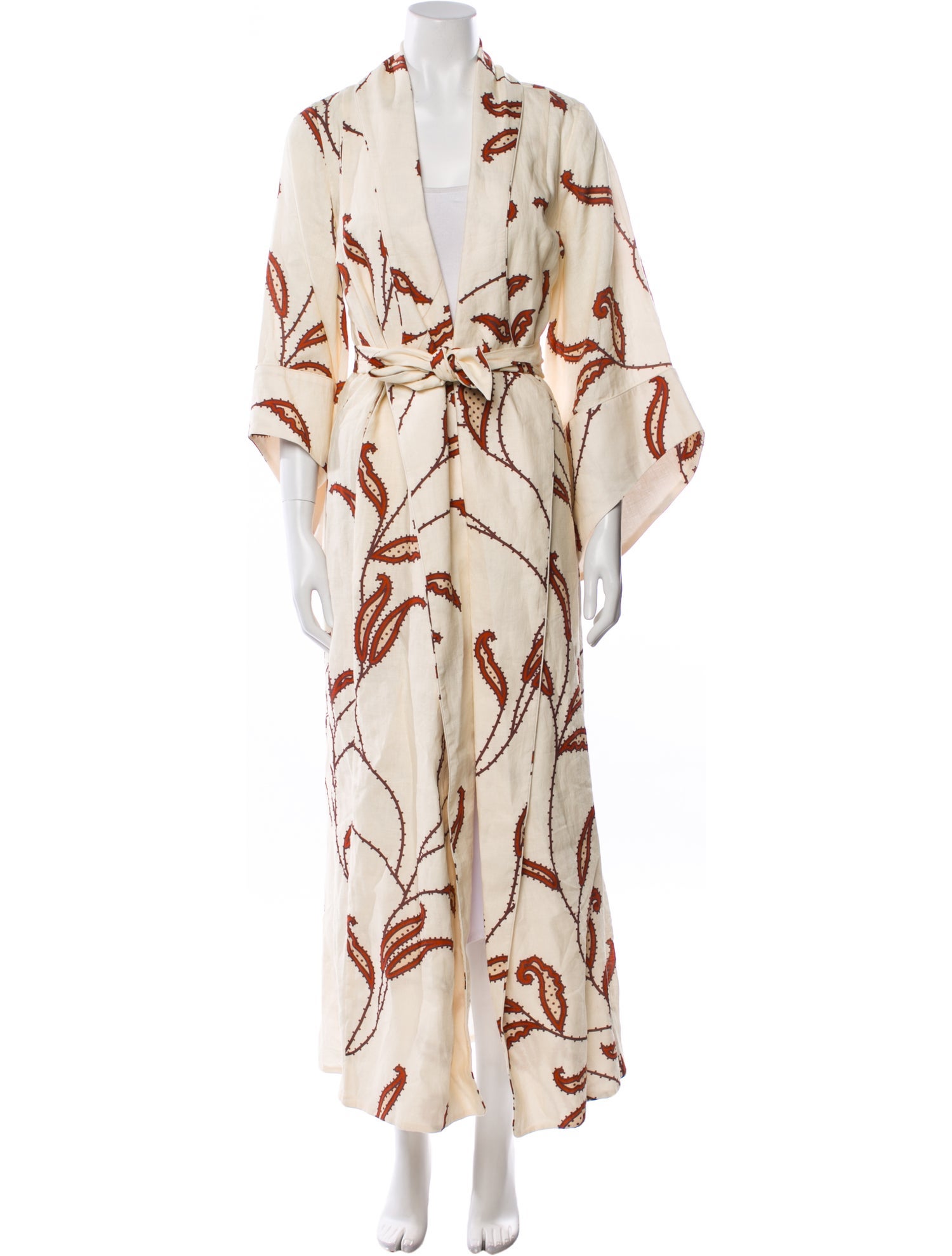 Johanna Ortiz Linen Printed Coat w/ Tags
