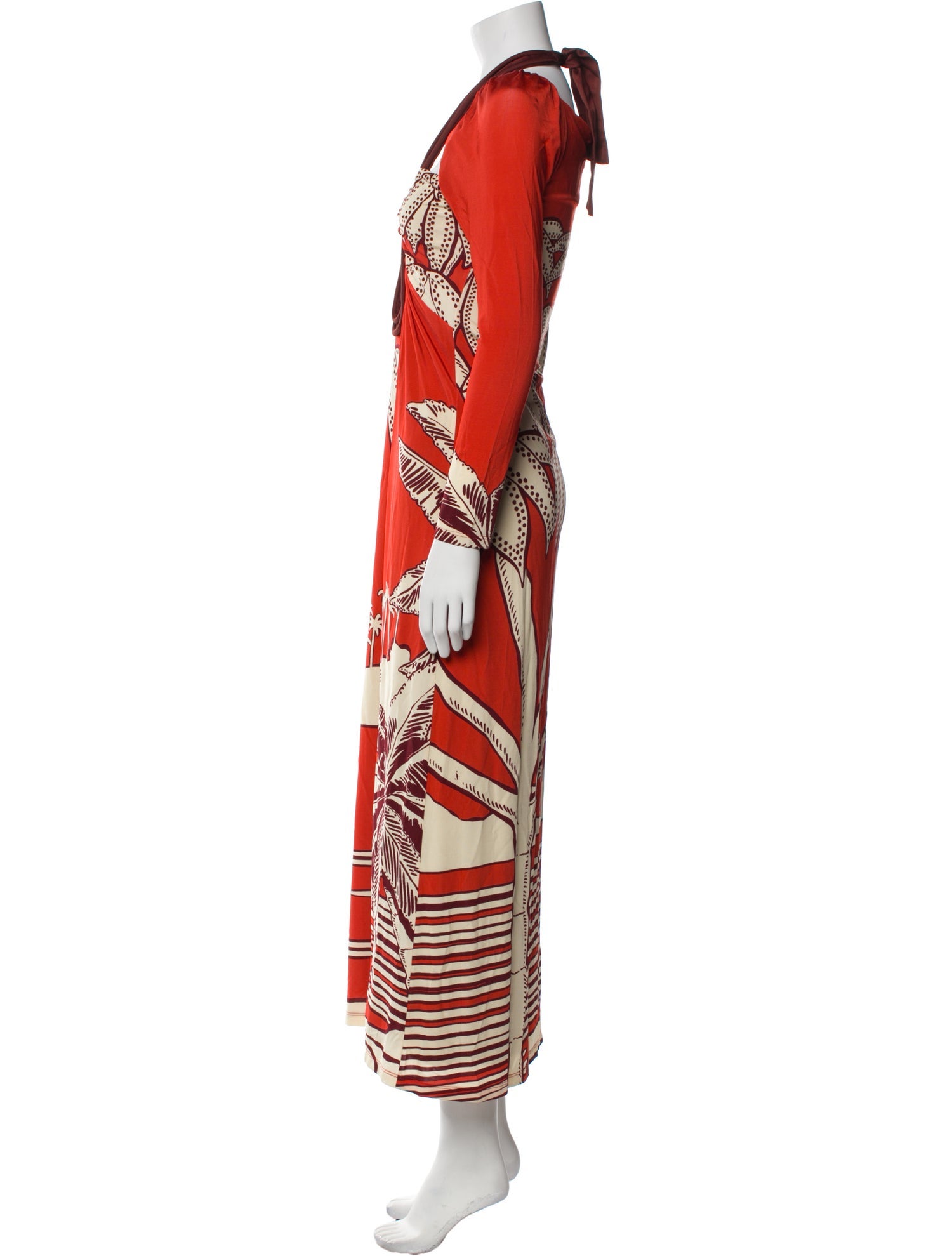 Johanna Ortiz Printed Long Dress