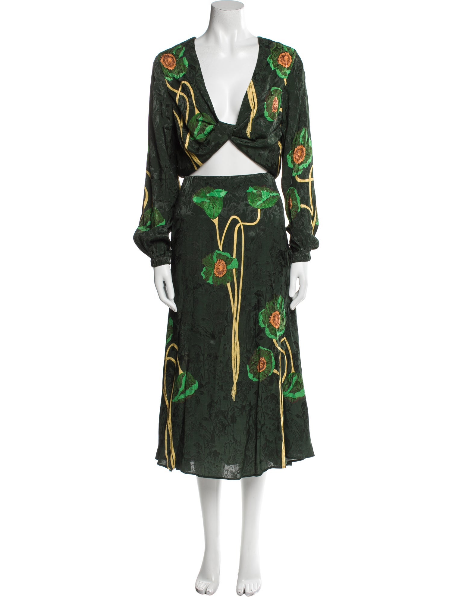 Johanna Ortiz Printed Skirt Set w/ Tags